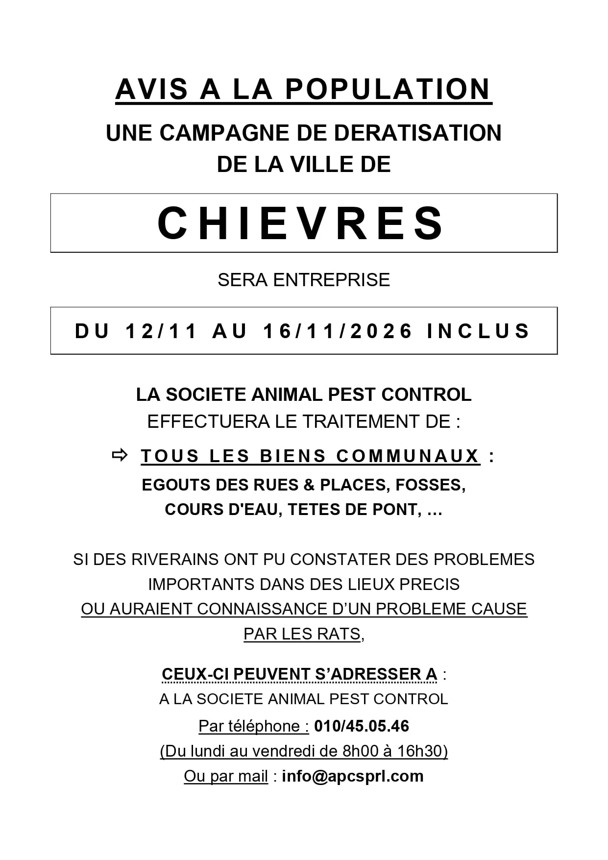 Chièvres Affiche Automne 2026