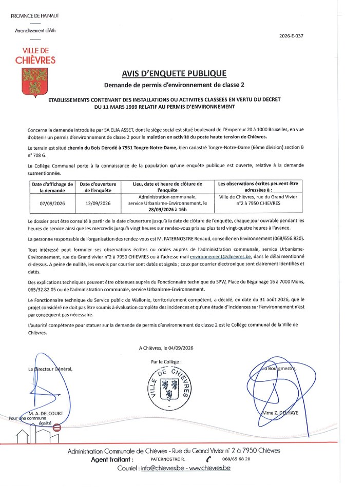 Avis d'enquête publique page 0001